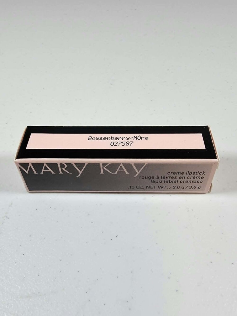 MARY KAY CREME LIPSTICK BOYSENBERRY 027587 .13 OZ DISCONTINUED NEW IN BOX